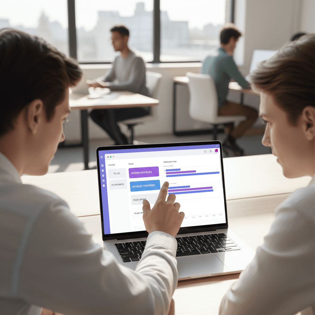 Asana project management interface with team collaboration boards