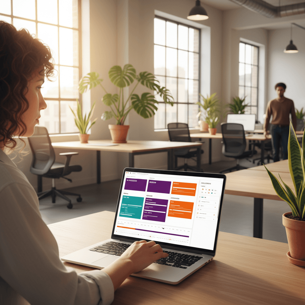Monday.com customizable work OS platform with automation features