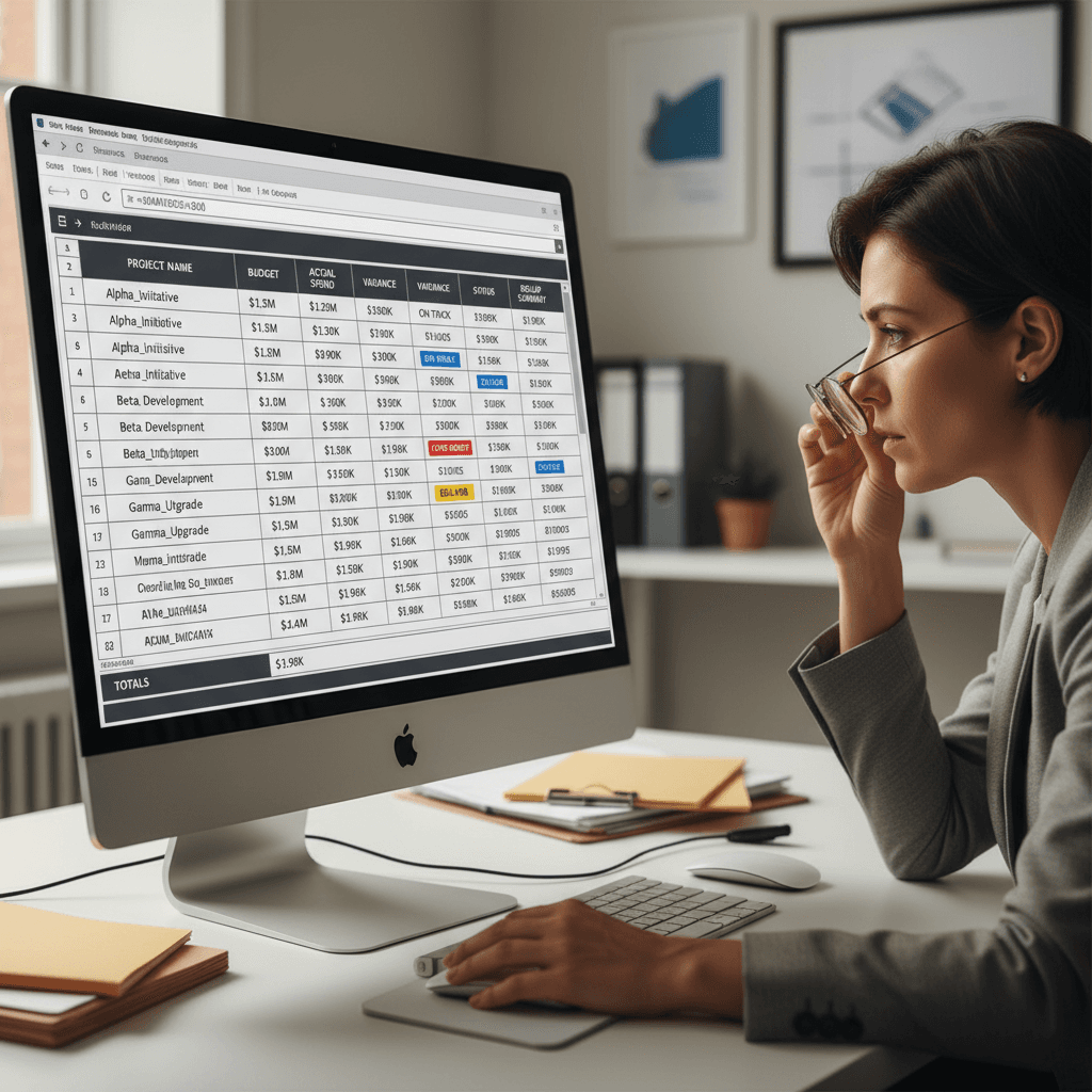 Smartsheet spreadsheet-based project management interface with data grids